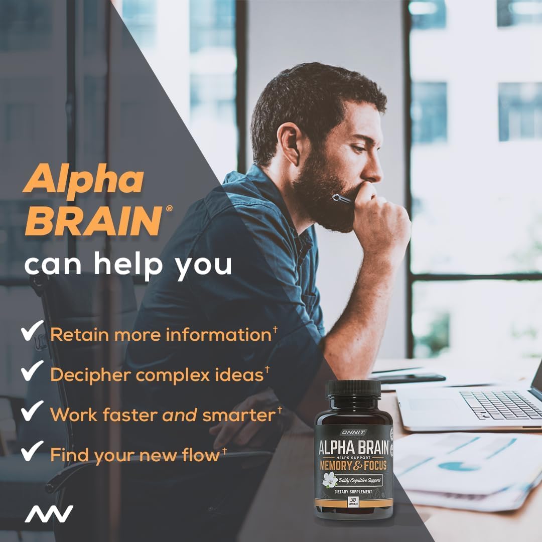 ONNIT Alpha Brain Nootropic Brain Supplement 90