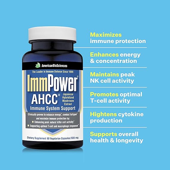 ImmPower AHCC Herbal Mushroom Supplement 60