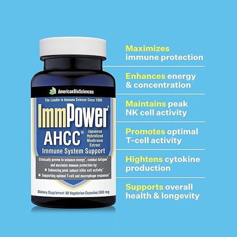 ImmPower AHCC Herbal Mushroom Supplement 60