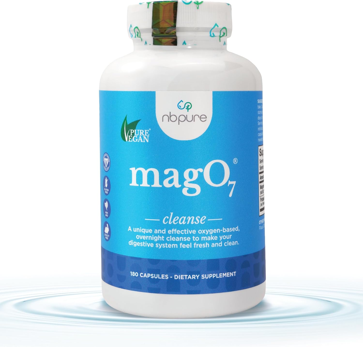 nbpure MagO7 Natural Colon Cleanse 180caps