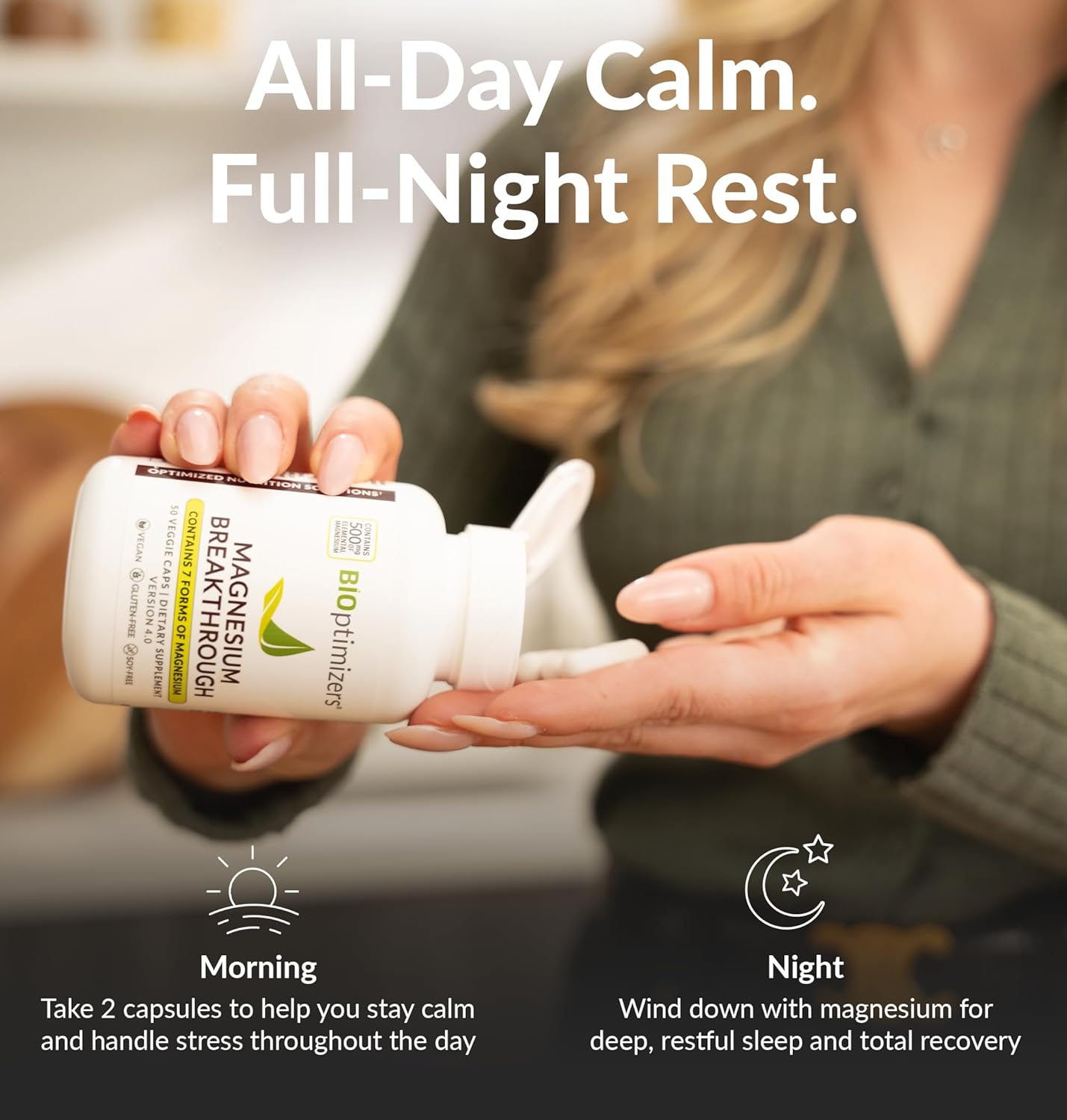 BIOptimizers Magnesium Breakthrough Complex Supplement 60count