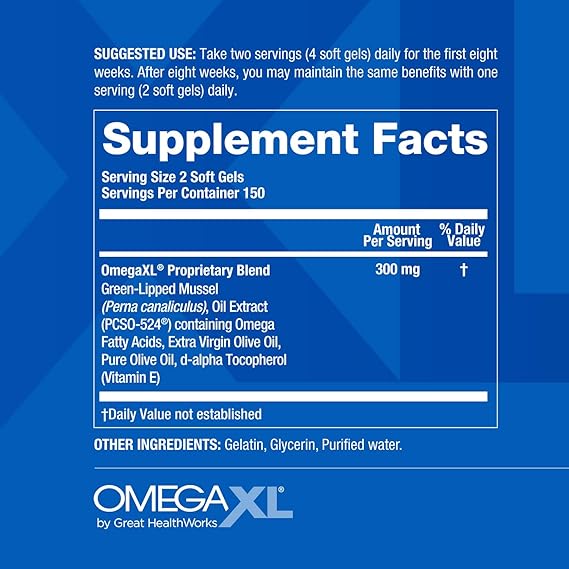 OmegaXL Joint Support Supplement 120