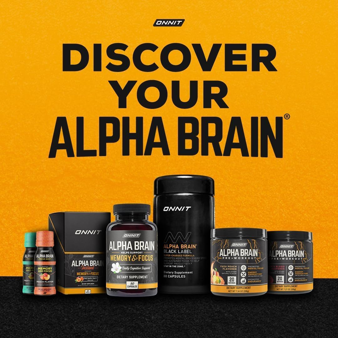 ONNIT Alpha Brain Nootropic Brain Supplement 90