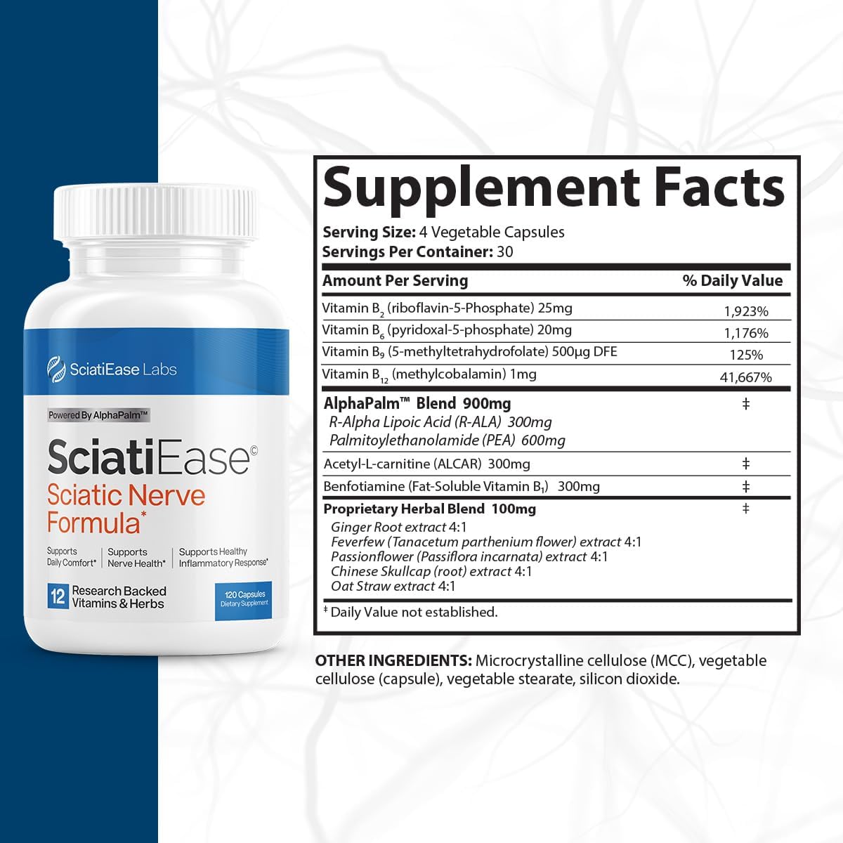 Sciatic Nerve Health Support Supplement 120