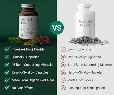 ALGEACal PLUS Organic Red Algae Calcium Supplement 120