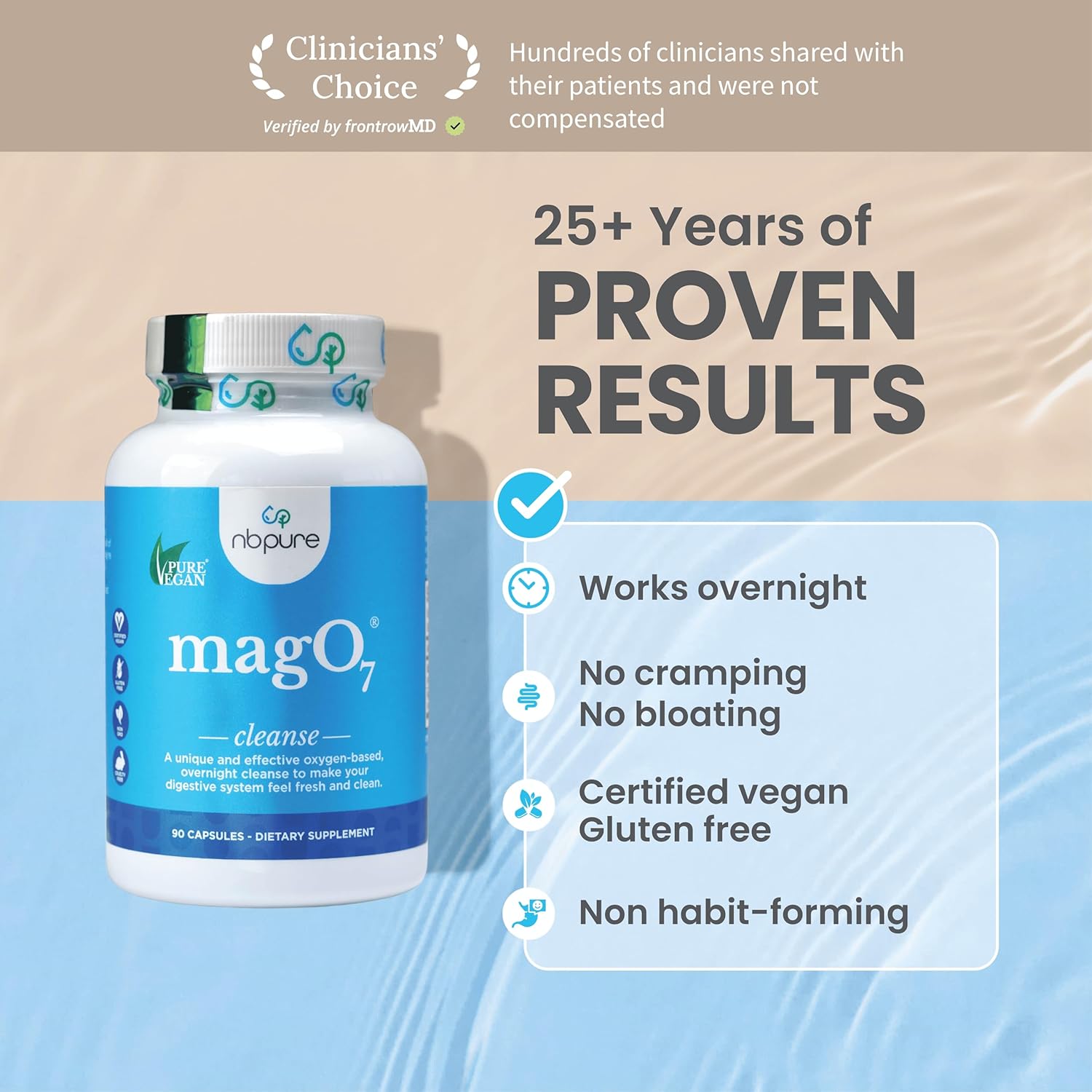 nbpure MagO7 Natural Colon Cleanse 180caps