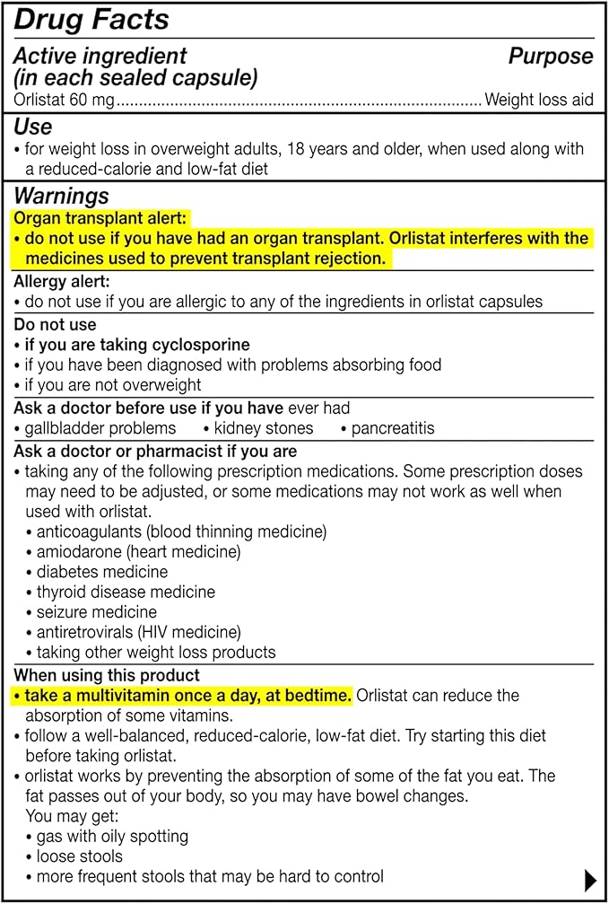 alli Diet Weight Loss Supplement 60