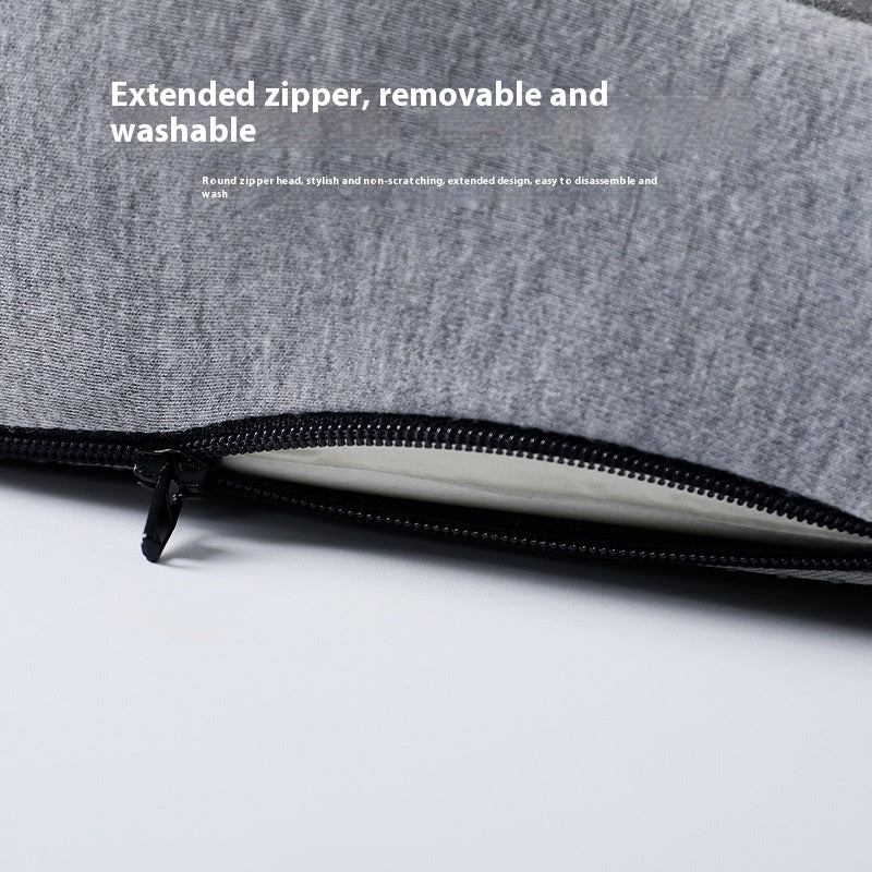 Ergonomic Memory Foam Seat Cushion with Back Support – One-Piece Orthopedic Chair Pad for Office & Home