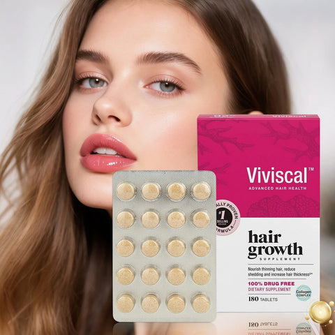 Viviscal Hair Growth Dietary Supplement with Collagen Complex 180 Tablets