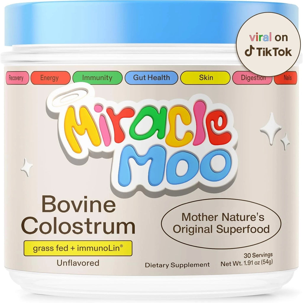Miracle Moo Colostrum Supplement - 30 Servings box