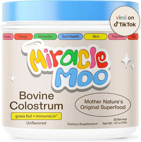 Miracle Moo Colostrum Supplement - 30 Servings box