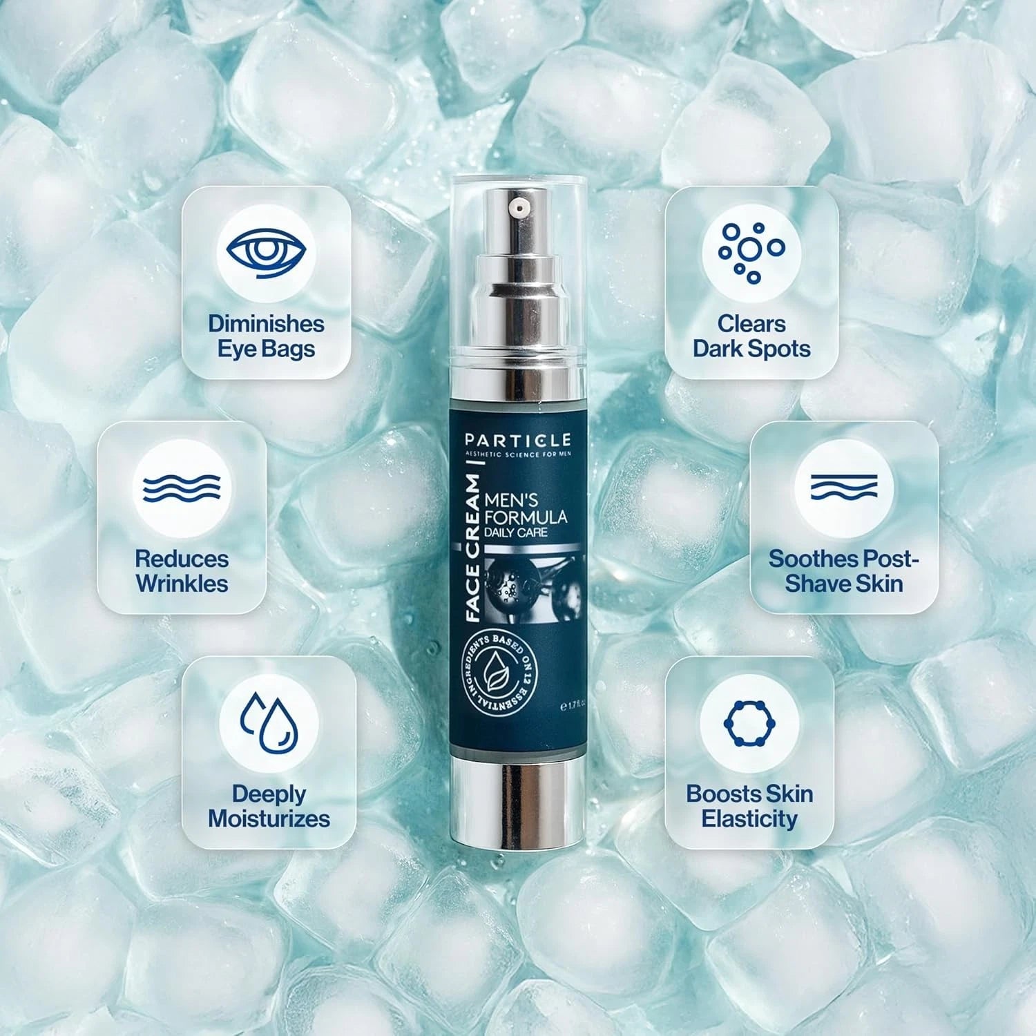Particle 6-in-1 Men’s Face Cream | Hydrating Moisturizer with Vitamin C & Hyaluronic Acid