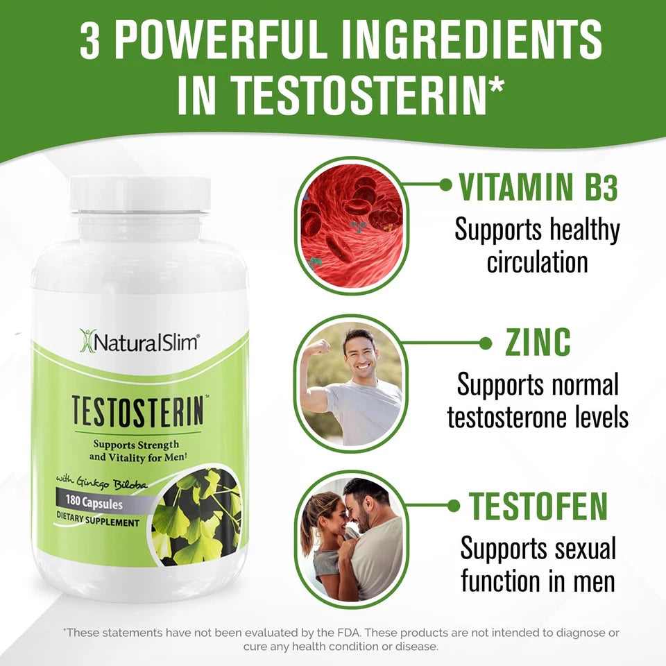 NaturalSlim Testosterin Men's 180count