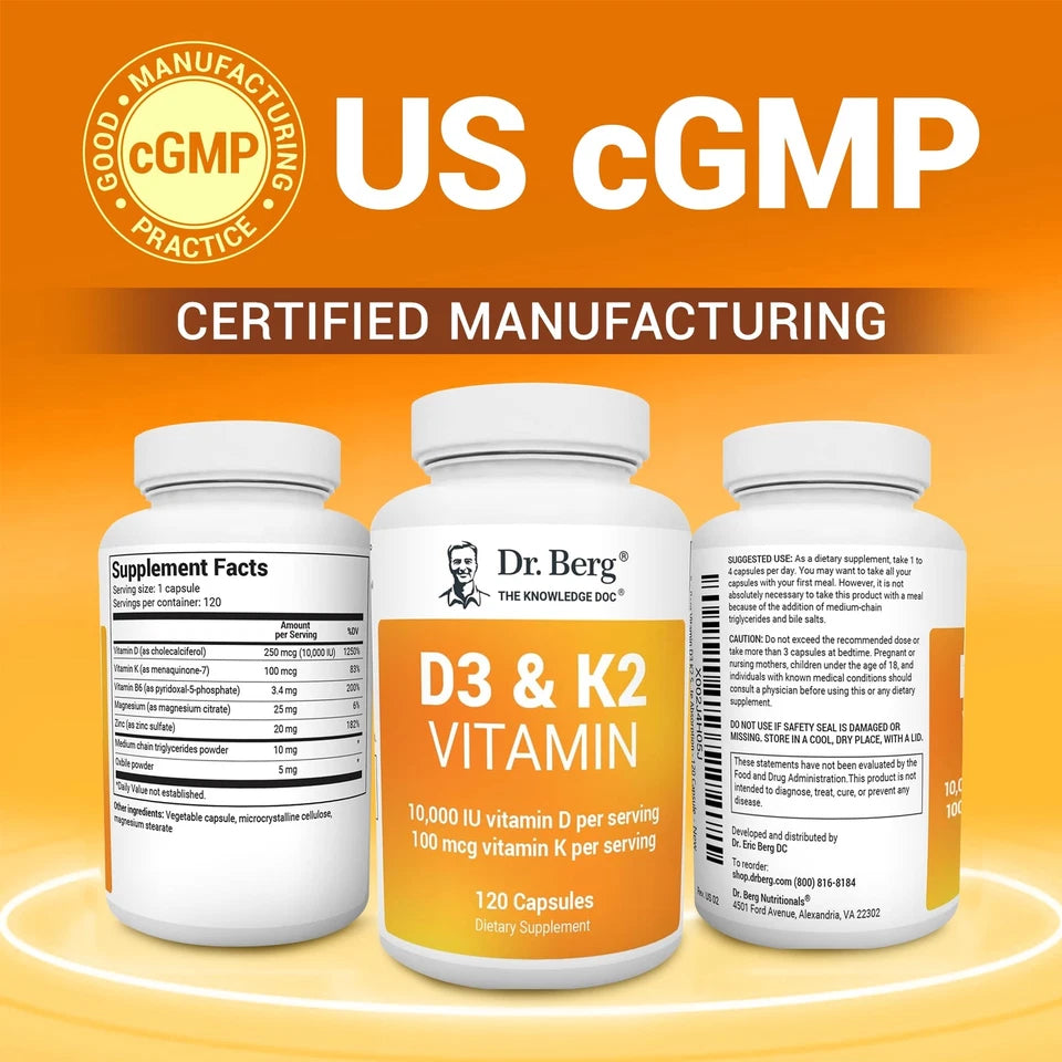 Dr. Berg's Vitamin D3 K2 w/ MCT Oil
