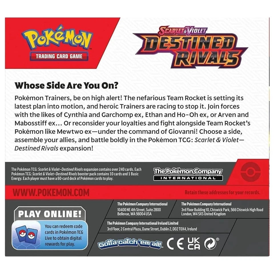 Pokemon TCG: Scarlet & Violet - Destined Rivals Booster Display Box - 36 Packs